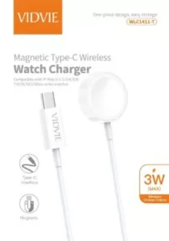 CHARGEUR APPLE WATCH VIDVIE WLC1411 TC 3W