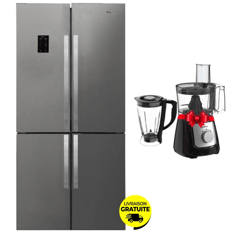 Réfrigérateur Side By Side BIOLUX SS61XNF 610 Litres NoFrost + Robot Multifonctions BIOLUX
