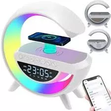 Lampe Led 3 En 1 Avec Haut-Parleur Bluetooth + Chargeur Sans Fil BT-3401