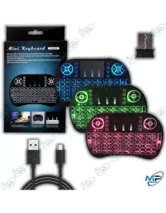 MINI CLAVIER BLUETOOTH AVEC TOUCHPAD - LED RGB